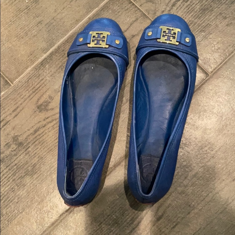 Tory Burch blue flats